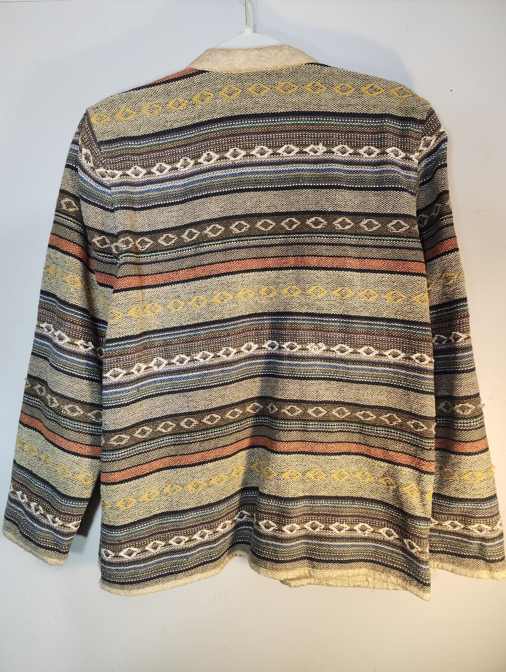Think Positive Multicolor Striped Button-Up Jacket - Picture 7 of 8